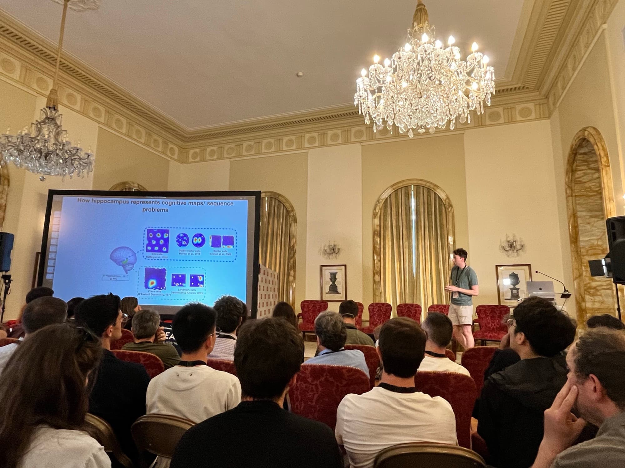 The audience at the International Conference on the Mathematics of Neuroscience and AI.